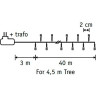 Гирлянда LUCA LIGHTING теплый белый свет 2000 ламп, длина гирлянды 4000 см, для ёлки 260 см 85744
