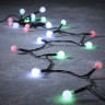Новогодняя светодиодная гирлянда LUCA LIGHTING, ягодки, мультиколор на батарейках, 48 ламп, 390 см 84626